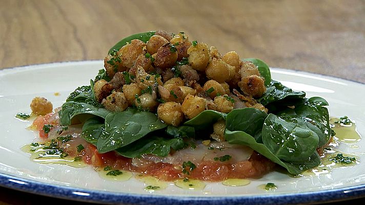 RTVE Cocina - Espinacas con garbanzos
