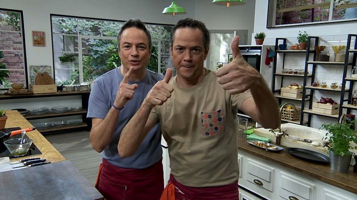 Torres en la cocina - Espinacas con garbanzos y huevos rellenos