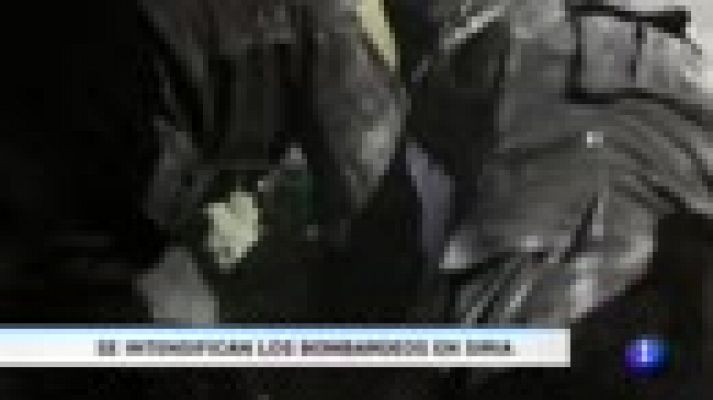 Telediario 1 - Los Cascos Blancos intensifican su trabajo en Guta Oriental