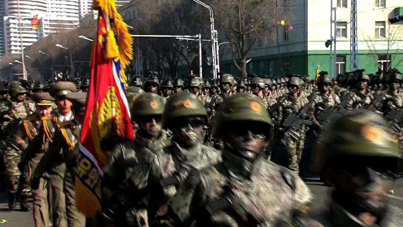 Desfile militar en Corea del Norte