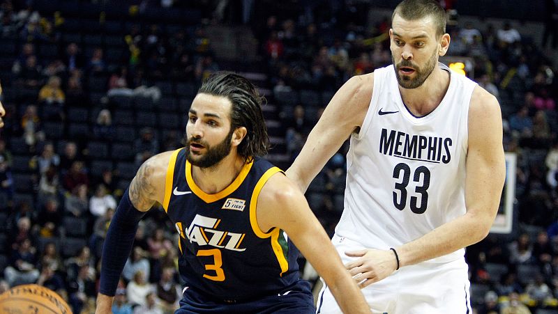 La jornada en la que se conoció el pase de Willy Hernángomez a los Hornets, Ricky Rubio volvió a liderar a Utah con 29 puntos en la victoria sobre Memphis.
