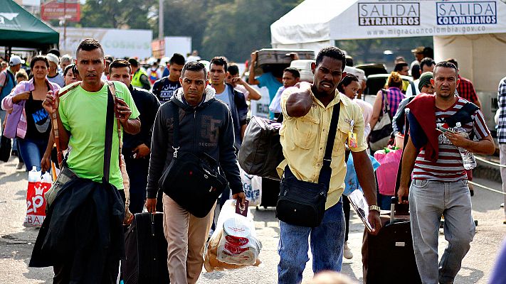 20H - El número de venezolanos que cruzan la frontera con Colombia se ha duplicado en los seis últimos meses
