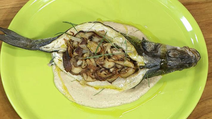 RTVE Cocina - Lubina con pil pil de setas