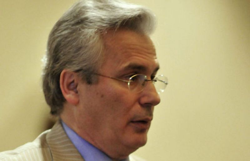  Baltasar Garzón durante una conferencia en Guatemala