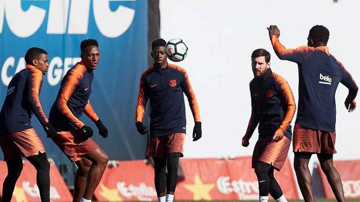 Valverde recupera a Dembélé, que tendrá una "buena oportunidad" ante el Getafe