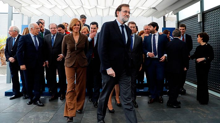 Telediario 1 - El Gobierno asegura a los barones del PP que no habrá quitas de deuda a las comunidades