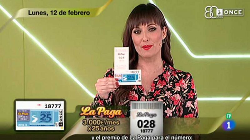Sorteos ONCE Sorteo ONCE 12/02/18 RTVE Play