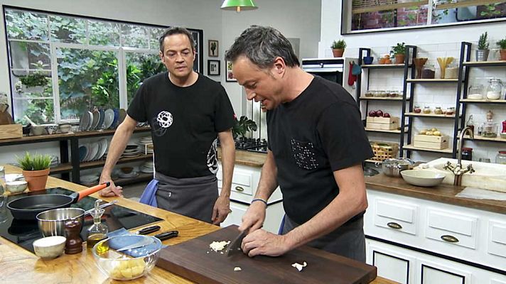 Torres en la cocina - Porrusalda y ternera bourguignon