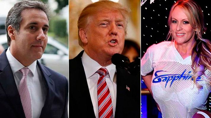 Telediario 1 - Un abogado de Trump reconoce que pagó 130.000 dólares a la actriz porno Stormy Daniels