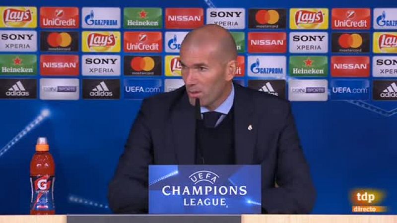 El entrenador francés del Real Madrid ha dicho que la victoria blanca "ha sido merecida" pero avisa de que la eliminatoria no está cerrada.