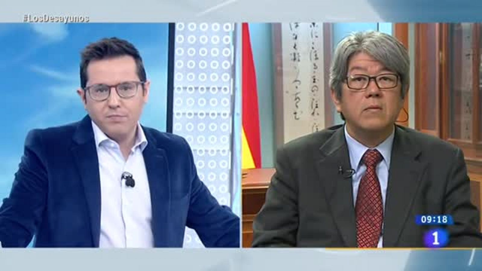 Vídeo | Entrevista al embajador de Japón en España en Los Desayunos de TVE