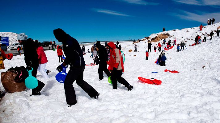 Telediario 1 - Las pistas de Sierra Nevada, cerradas por huelga