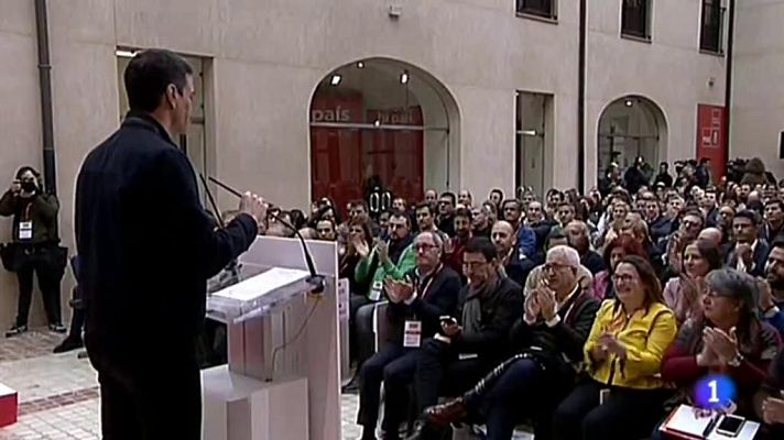 Telediario 1 - El líder del PSOE asegura ya está en marcha para las elecciones de 2019