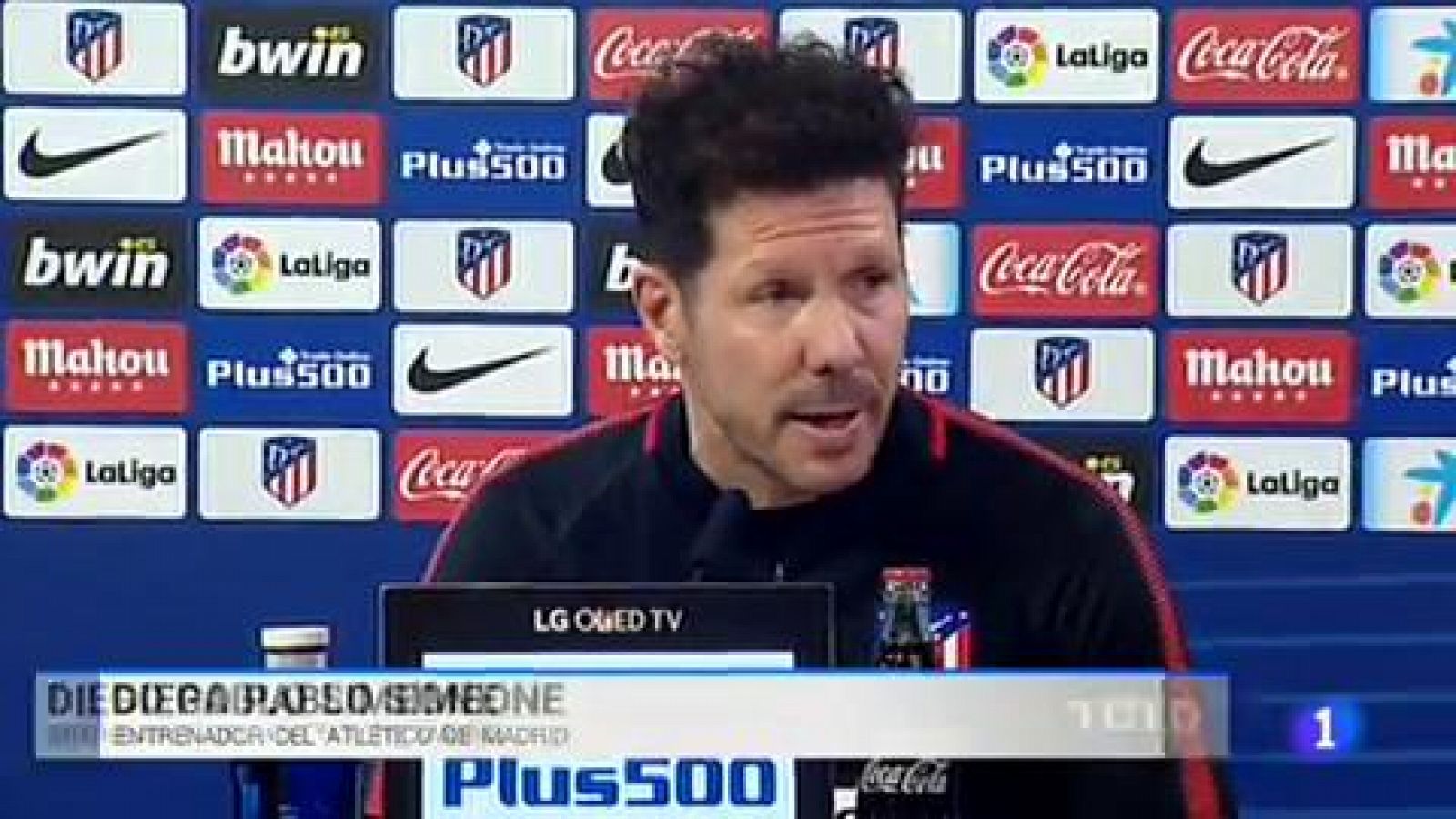 Telediario 1: Simeone: "Si fuese hincha haría todo lo posible para no perder a Griezmann" | RTVE Play