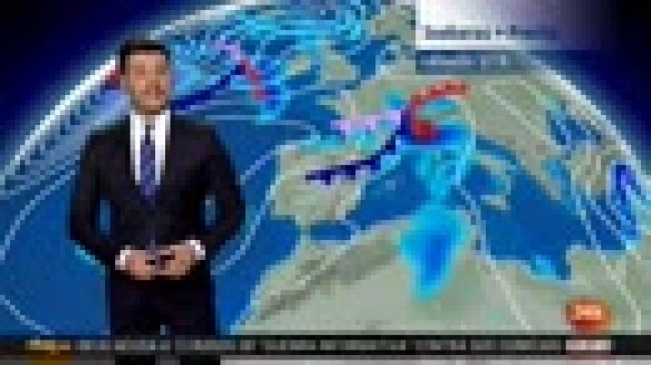 El tiempo - Lluvias en el Cantábrico, este peninsular, Baleares y litoral andaluz