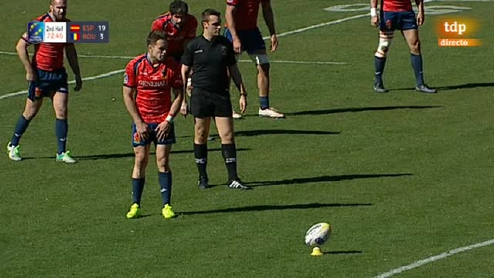 Puntapié de castigo de Linklater, España 22-3 Rumanía - Rugby | Ver