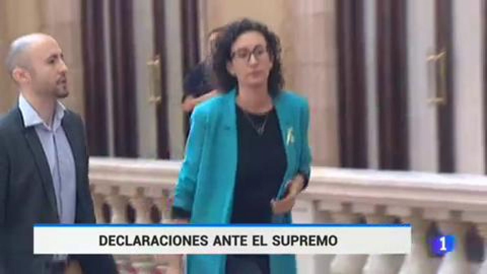 Telediario 1: Marta Rovira (ERC) y Marta Pascal (PDeCAT) declaran este lunes en el TS | RTVE Play