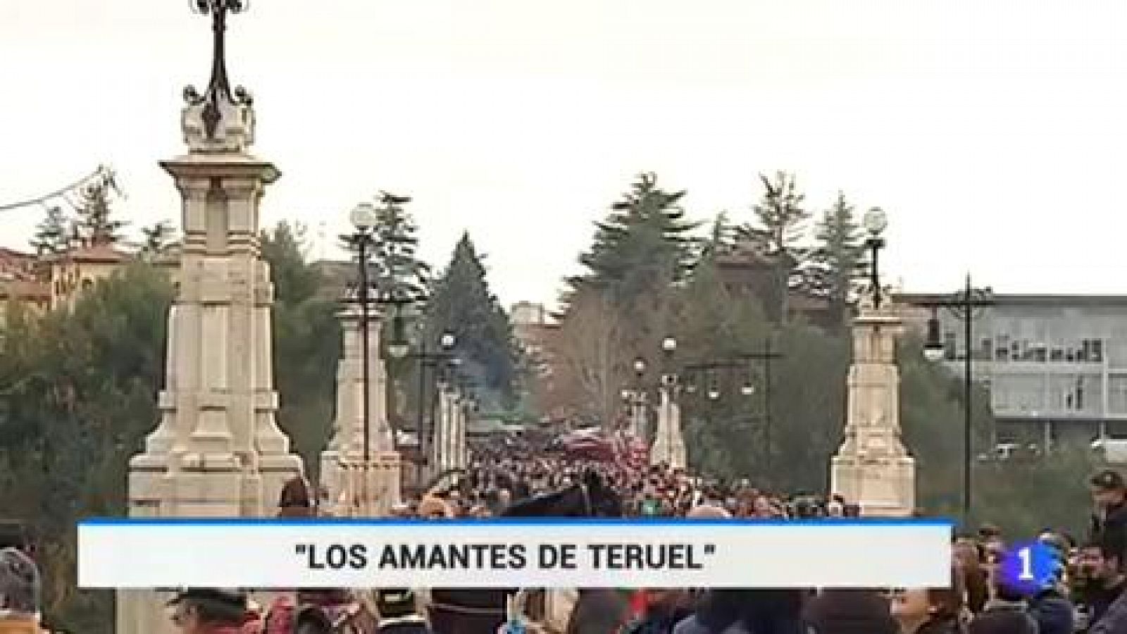 Telediario 1: Se colapsa Teruel por un amor de leyenda | RTVE Play