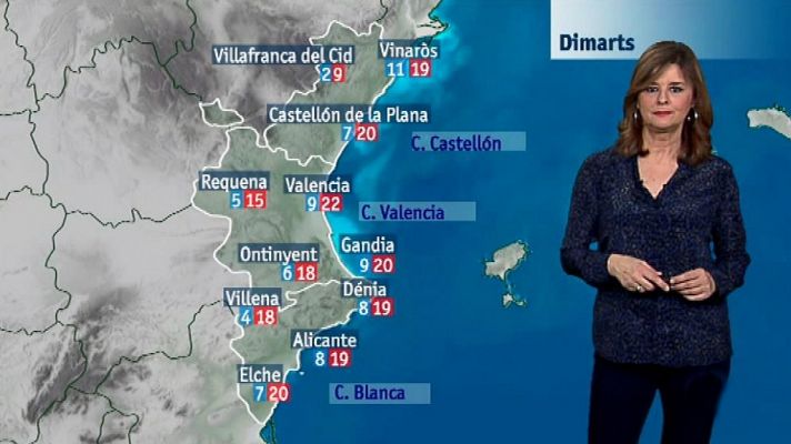 L'informatiu - Comunitat Valenciana - El tiempo en la Comunidad Valenciana - 19/02/18