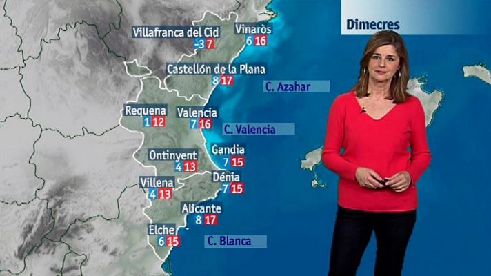 L'informatiu - Comunitat Valenciana - El tiempo en la Comunidad Valenciana - 20/02/18