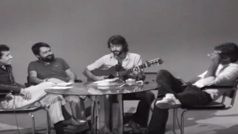 Aute le canta a Forges un pasodoble en 'Encuentros con las artes y las letras' (1976) 