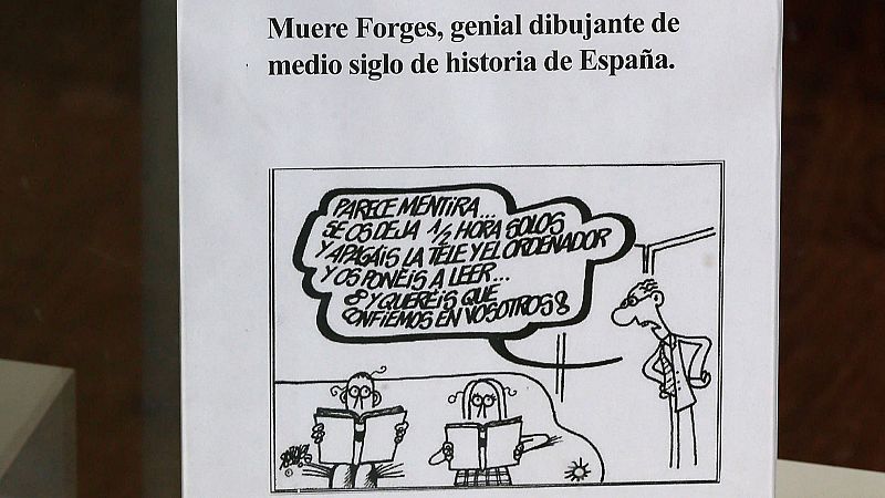 Compañeros de profesión rinden homenaje a Forges en sus viñetas