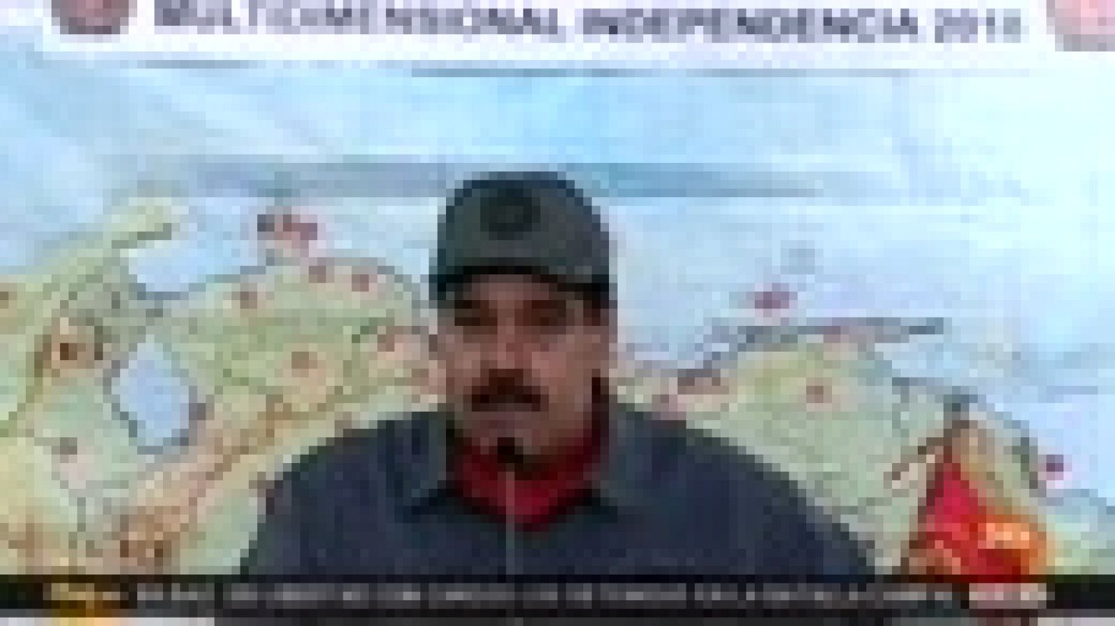Maduro denuncia llamadas de EE.UU. a la Fuerza Armada venezolana a que den un "golpe de Estado".