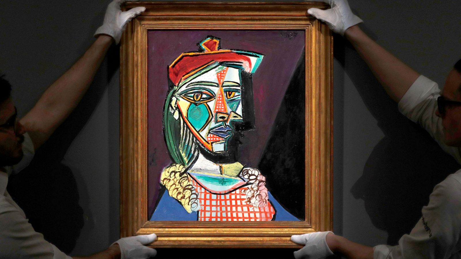 Subasta Picasso: Sotheby's subasta 'Mujer con boina y vestido de cuadros'