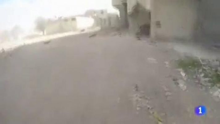 Telediario 1 - Los bombardeos continúan en Guta Oriental pese a la tregua