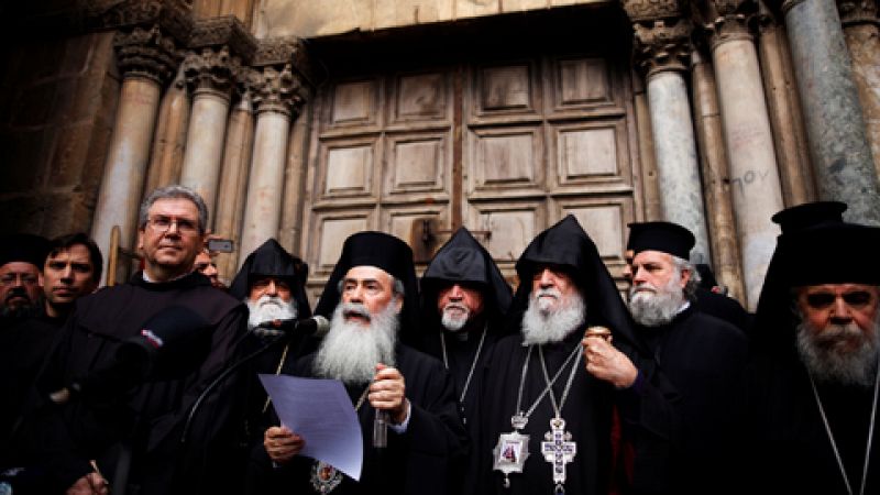 El Santo Sepulcro cierra en Jerusalén de manera indefinida en protesta por un impuesto