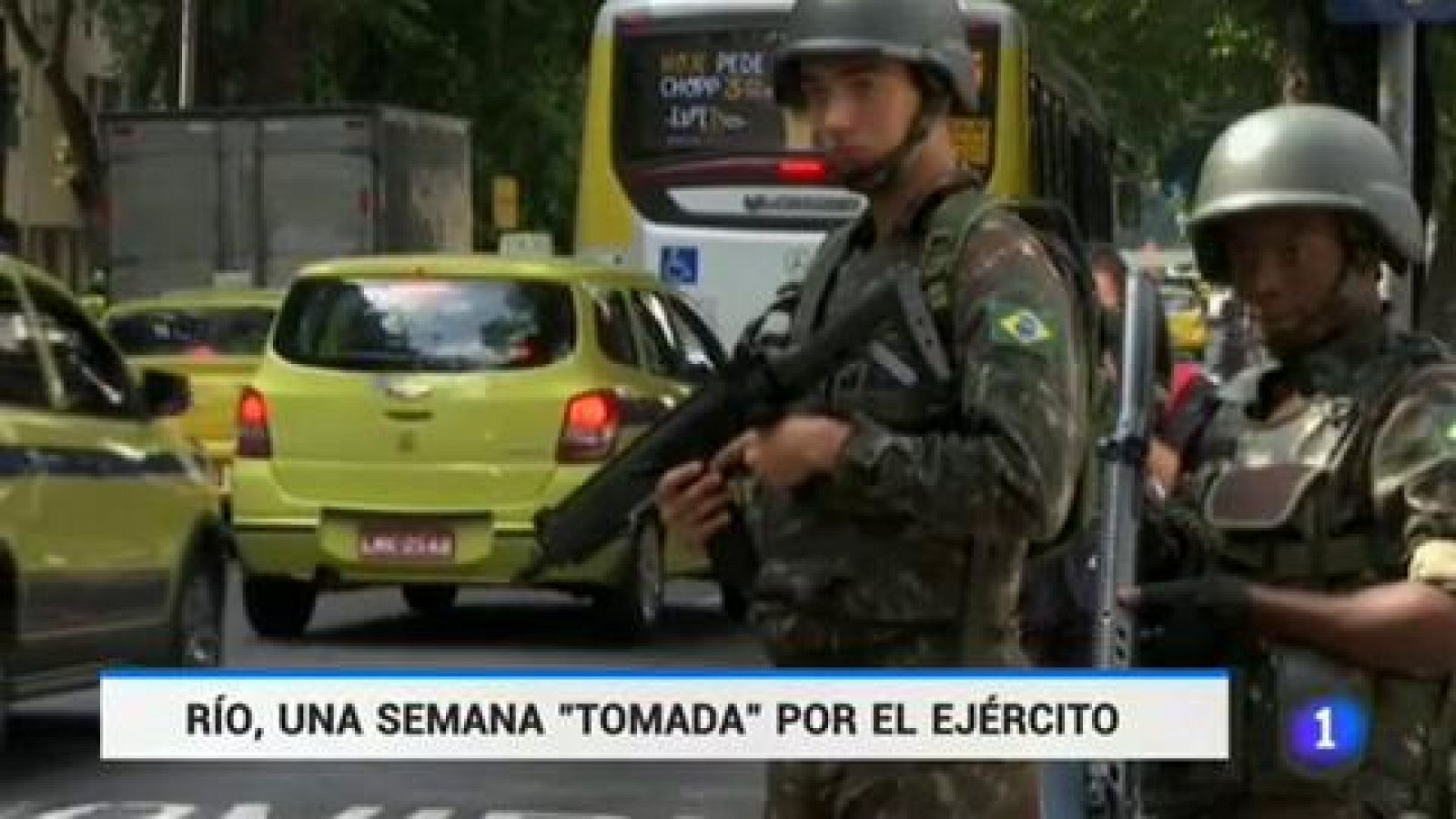 Telediario 1: Primera semana de la intervención militar de Río de Janeiro para terminar con la violencia | RTVE Play