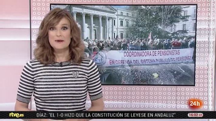 Sesión de control y protesta de pensionistas