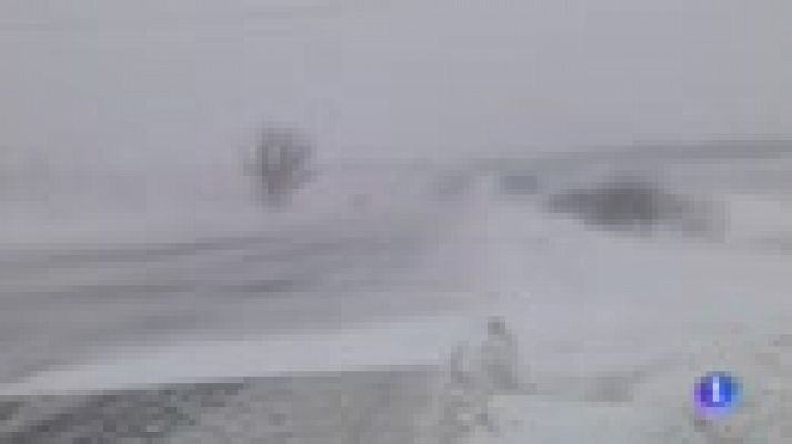 Telediario 1 - La ola de frío siberiano azota toda Europa