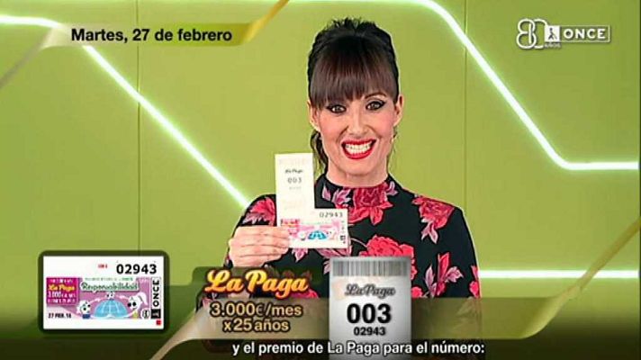 Sorteos ONCE - Sorteo ONCE - 27/02/18