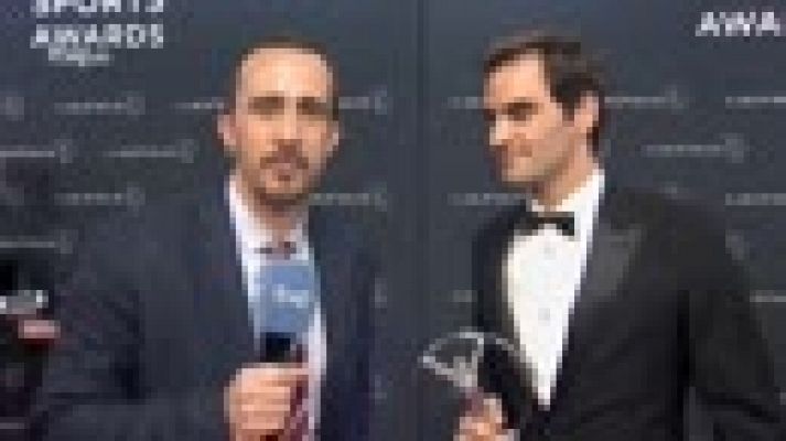  - Federer, en exclusiva para TVE tras ganar dos Laureus: "Significa mucho para mí"