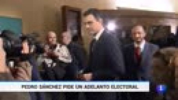 Telediario 1 - Sánchez, a Rajoy: "Presente los Presupuestos ya o convoque a los españoles a las urnas"