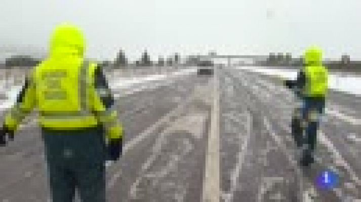 Telediario 1 - Tres personas mueren en Huesca a causa de los efectos de la borrasca 'Emma'