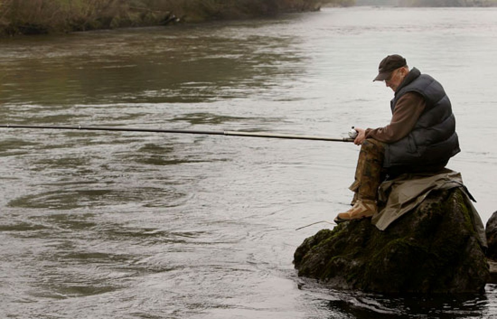 En Cantabria y Asturias miles de pescadores se lanzan a los ríos para capturar el famoso "campanu"