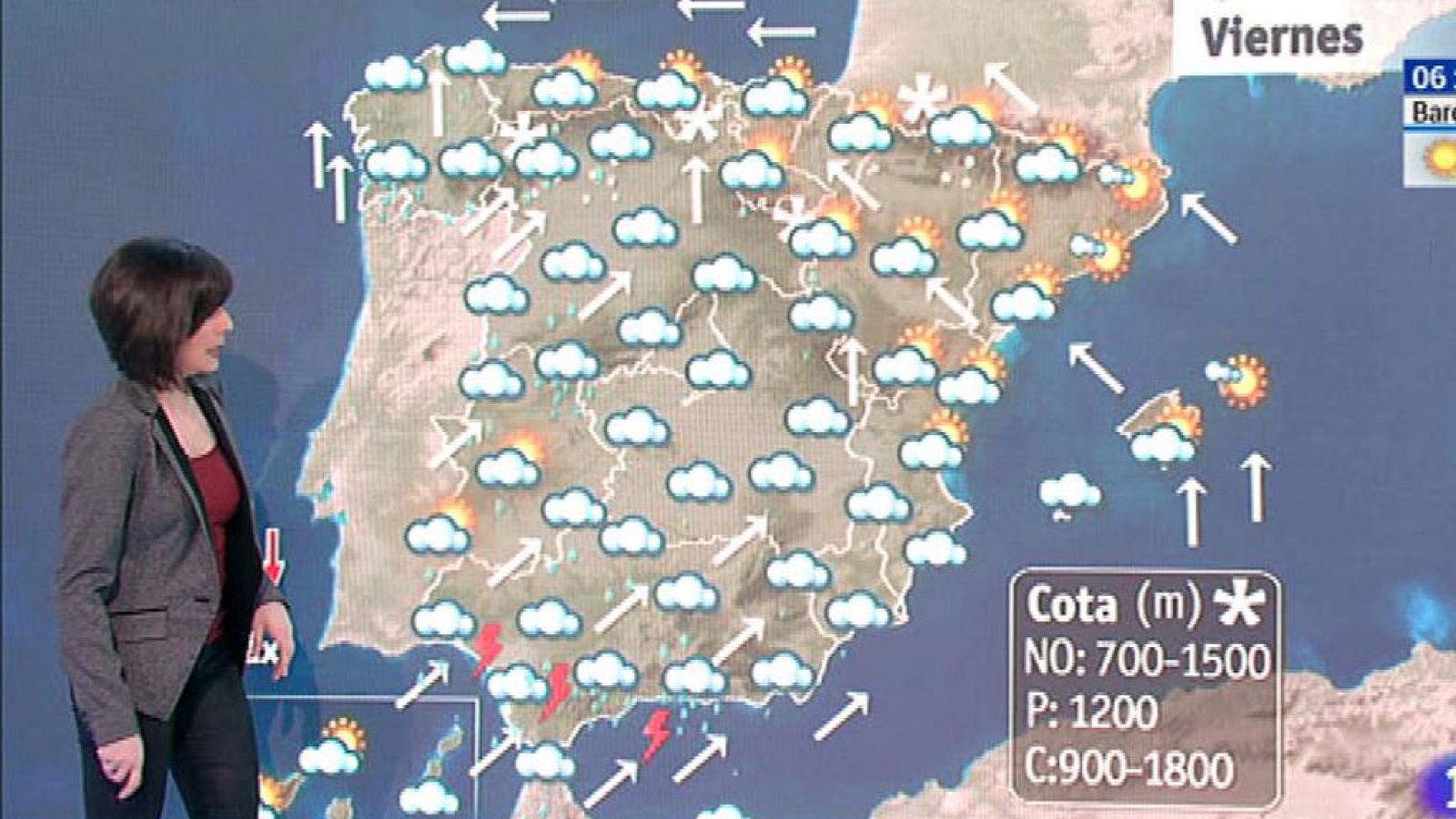 El Tiempo | Este viernes, lluvias en el sur y oeste, y viento fuerte en la península y los archipiélagos