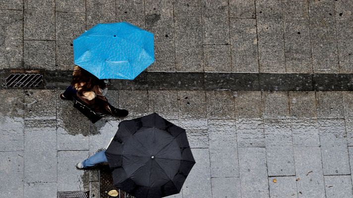 El tiempo - Precipitaciones que pueden ser localmente fuertes y persistentes, y acompañadas de tormentas