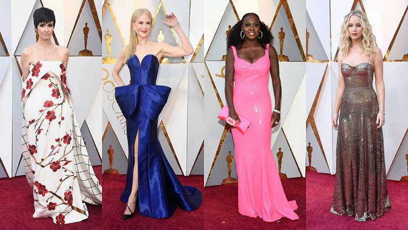 Adiós al negro: el color vuelve a la alfombra roja de los Oscar