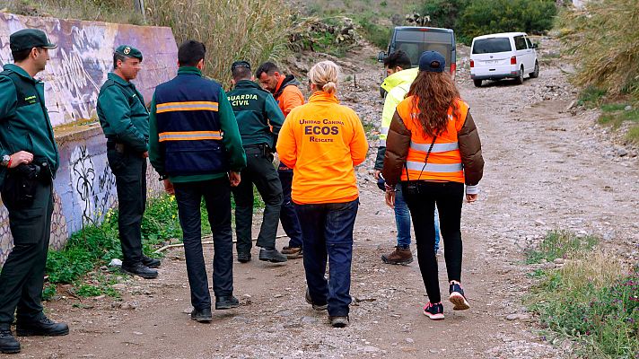 Telediario 1 - El operativo de búsqueda de Gabriel, formado por 200 personas, sigue una semana después en Almería