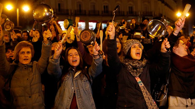 España vive este 8 de marzo la primera huelga general feminista