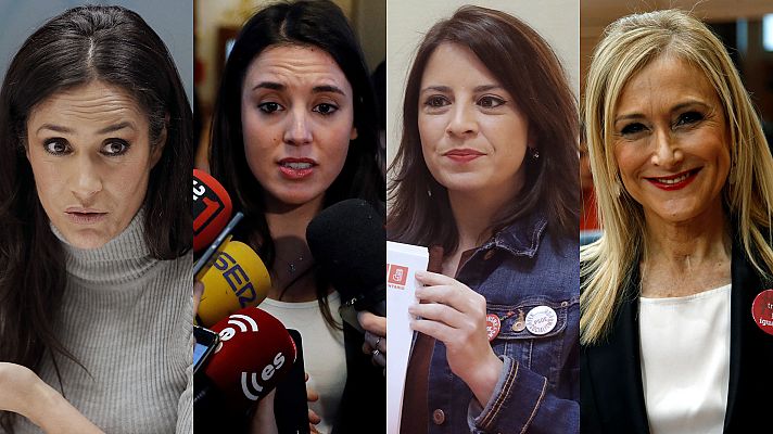 Telediario 1 - Diversidad de opiniones en los partidos sobre el segumiento a la huelga del 8M