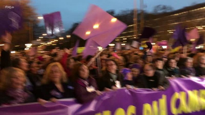 La manifestación del 8M en Madrid, vista desde dentro