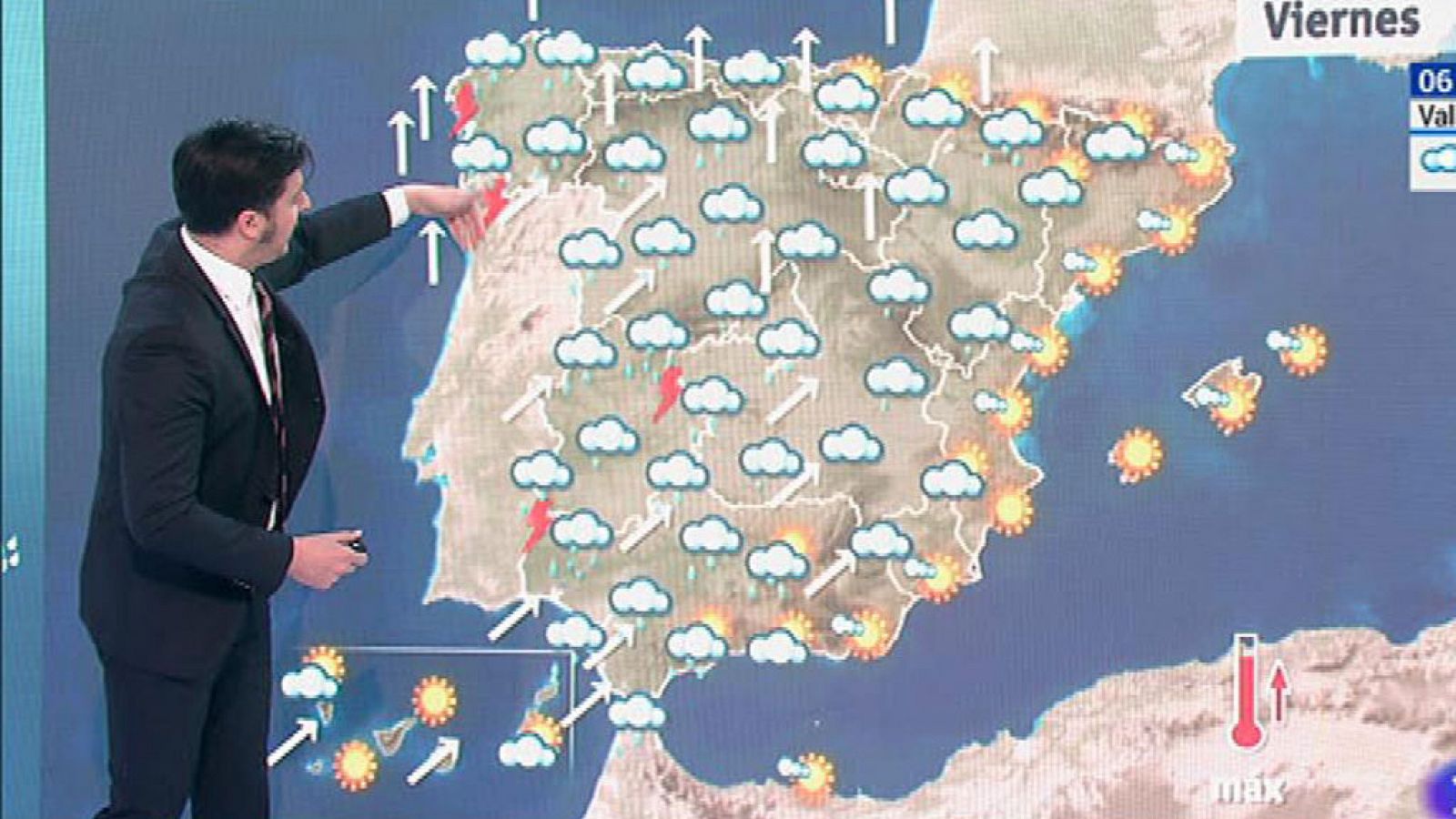 El Tiempo |  Este viernes, nieve en el norte de Castilla y León y lluvias fuertes en Cádiz