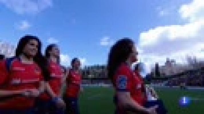 Telediario 1 - España, más cerca del Mundial de rugby tras arrollar a Alemania (84-10)