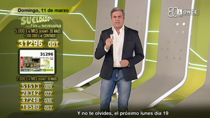 Sorteos ONCE - Sorteo ONCE - 11/03/18