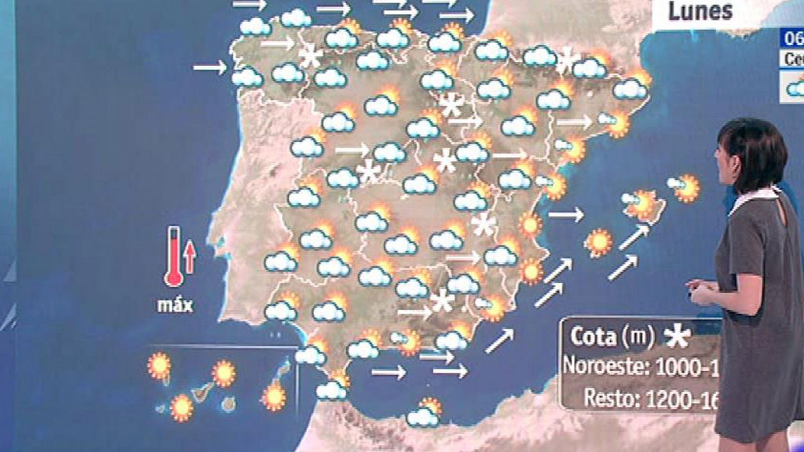 El Tiempo | Este lunes, habrá un viento muy fuerte en la mitad oriental, islas y litoral norte con oleaje