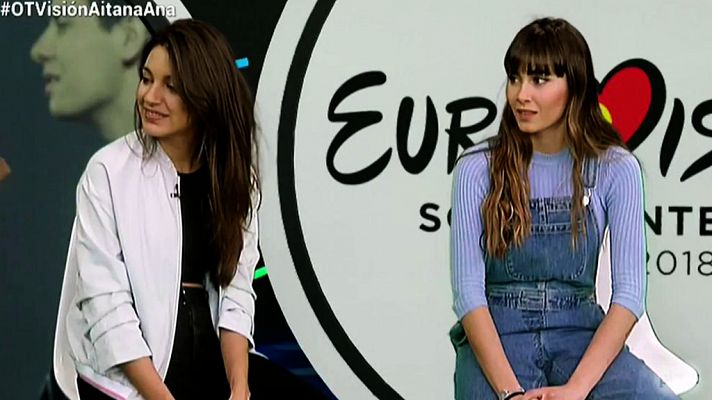 Ana Guerra y Aitana, en el segundo programa de OT Visión
